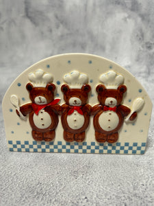 "Three Little Bears" Napkin Holder
